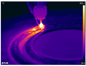 焊接熱成像圖
